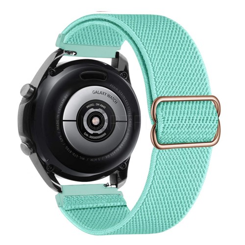 20mm / 22mm Elastic Adjustable Nylon Fabric Watch Band With Quick Release Pins For Samsung, Huawei, Garmin, Ticwatch, Fossil and Many Other Watch Mint Green